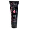 Envase negro Orgie Cotton Candy de 100 ml con letras rosas y dibujo de algodón de azúcar