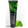 Gel Orgie Anal Sensitive de 100 ml con centella asiática en la etiqueta, junto a hojas verdes