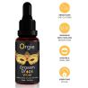 Orgie Orgasm Drops Vibe de 15 ml con cuentagotas e iconos amarillos