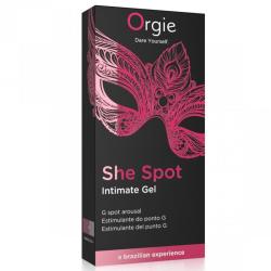 Caja negra de Orgie She Spot con antifaz rosa dibujado