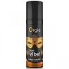 Vista frontal del envase Orgie Dual Vibe Sex on the Beach negro y dorado