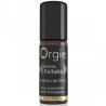 Vista frontal del frasco Orgie Electric Fellatio de 10 ml con tapón negro