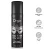 Envase Orgie Xtra Time sérum de 15 ml con antifaz plateado e iconos grises