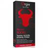 Caja negra de Orgie Touro XXXL con cabeza de toro roja dibujada
