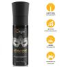 Envase Orgie Xtra Hard de 50 ml con antifaz plateado e iconos amarillos