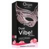 Caja negra y rosa Orgie Dual Vibe Strawberry Gin and Tonic con fresas dibujadas
