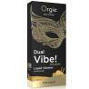 Caja Orgie Dual Vibe Piña Colada en negro y dorado con una bebida ilustrada