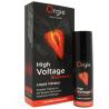 Caja y frasco negros Orgie High Voltage Strawberry decorados con una fresa