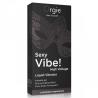 Caja Orgie Sexy Vibe High Voltage en negro y gris con dibujo de antifaz