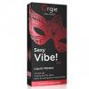 Caja negra y roja Orgie Sexy Vibe Hot con antifaz en el frontal