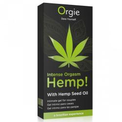 Caja negra Orgie Hemp! Intense Orgasm con hoja verde y banda inferior verde