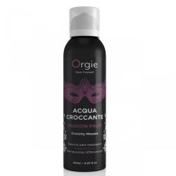 Envase negro de Orgie Acqua Croccante Maracuyá 150 ml
