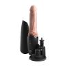 King cock plus - thrusting cock pro dildo de silicona con empuje vibración y calor light 12,7 cm