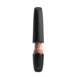 King cock plus - thrusting cock pro dildo de silicona con empuje vibración y calor light 12,7 cm
