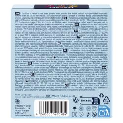 Reverso del estuche Mister Size Medium con información del producto