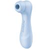 Satisfyer Pro 2 Generation 4 azul sereno visto en perspectiva