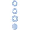 Cuatro cabezales intercambiables de Satisfyer Pro 2 Generation 4 azul sereno
