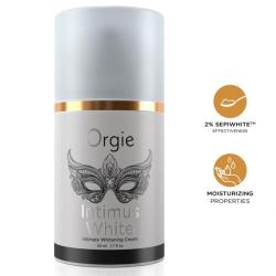 Orgie Intimus White 50 ml con iconos informativos
