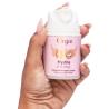 Envase rosa de Orgie Hydra Intima 50 ml sostenido en la mano