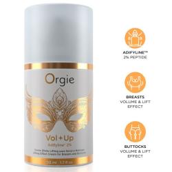 Orgie Vol+Up 50 ml con iconos informativos