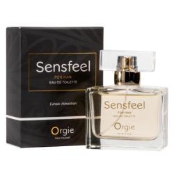 Orgie Sensfeel eau de toilette para hombre 50 ml junto a su caja