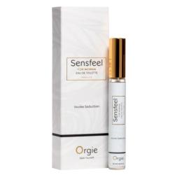Orgie Sensfeel eau de toilette para mujer 10 ml junto a su caja