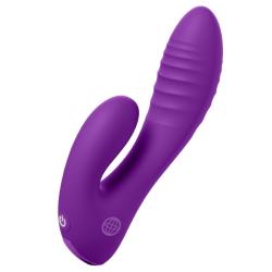 Vibrador Secret Lover morado en vista oblicua