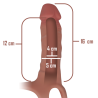 Medidas del arnés hueco Intense: 16 y 12 cm
