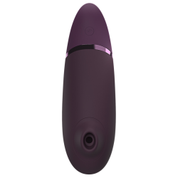 Womanizer Next morado de frente, con la boquilla