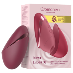Womanizer Next Liberty estimulador de clítoris burdeos