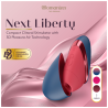 Womanizer Next Liberty azul y rojo colores