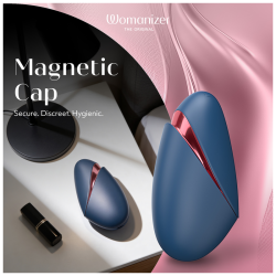 Womanizer Next Liberty azul y rojo tapa magnética