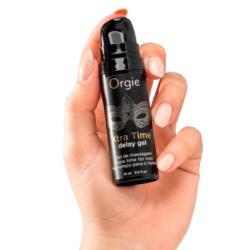 Orgie Xtra Time gel en la mano
