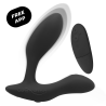 We-Vibe Vector+ masajeador de próstata negro, imagen 2 del juguete, su caja y su contenido