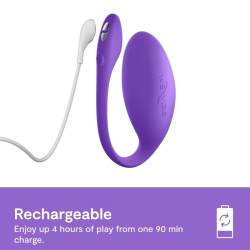 We-vibe - jive lite vibrador huevo ponible con control por aplicación púrpura