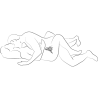 We-vibe - shared touch vibrador para parejas de doble cara púrpura