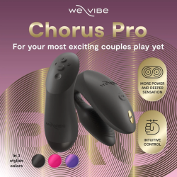 We-vibe - chorus pro vibrador premium para parejas negro satinado