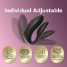 We-vibe - chorus pro vibrador premium para parejas negro satinado