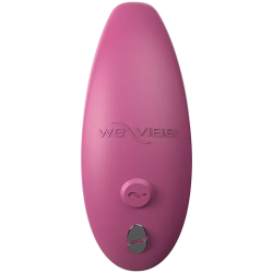 Parte superior del Sync 2 rosa con el logotipo We-Vibe y el botón