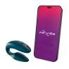 We-Vibe Sync 2 verde terciopelo junto a un móvil con la app We-Vibe
