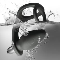 Rocks-Off Ro-Zen sumergido en agua: doble anillo con plug vibrador resistente al agua