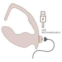 Dibujo del Rocks-Off Nova Zenturian: bala recargable por USB y relieves en la tira de los anillos