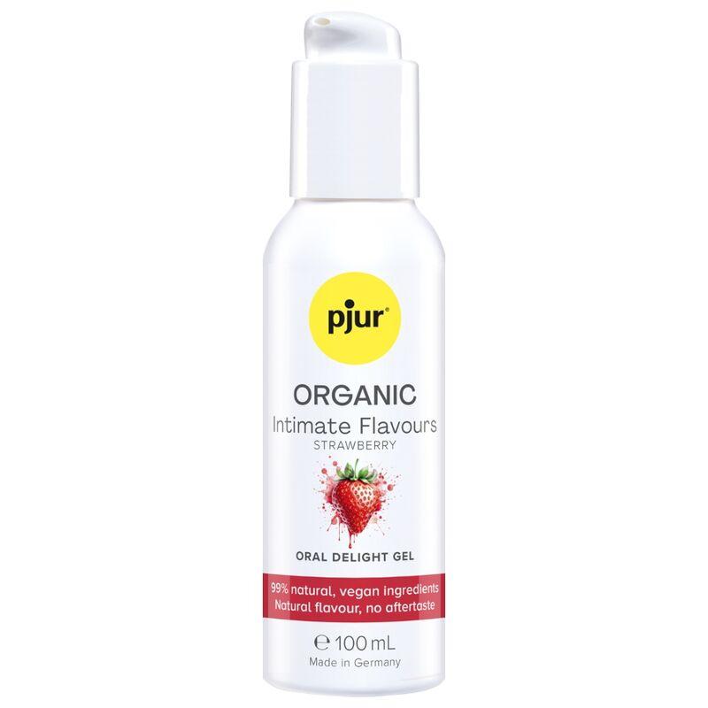Pjur - organic intimate flavours gel íntimo oral sabor fresa 100 ml