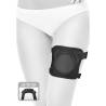 Body Dock Lap Strap puesto en el muslo