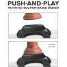 Dildo acoplado al Lap Strap por succión