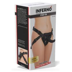 Caja del arnés strap-on Hidden Desire Inferno con soporte lumbar