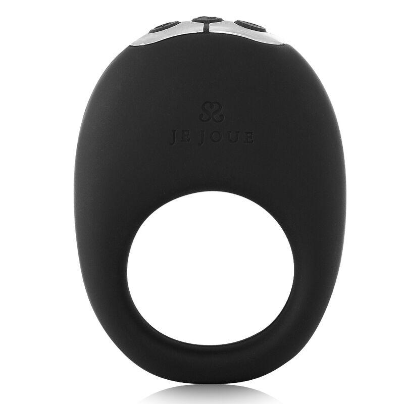 Anillo vibrador Je Joue Mio negro de frente