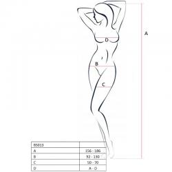 Passion woman bs013 bodystocking blanco talla unica