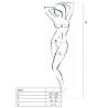 Passion woman bs017 bodystocking blanco talla unica - 2