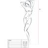 Passion woman bs020 bodystocking negro talla unica - 2
